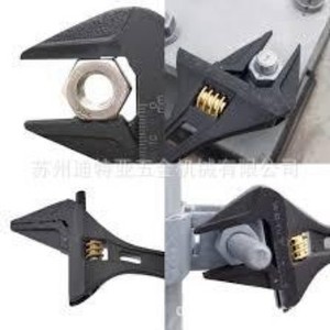 Fujiya Adjustable <b>Wrench</b> 28 In Imperial High Carbon Steel Industrial Single End Serrated Jaw Black Gold Finish - Product Image 5