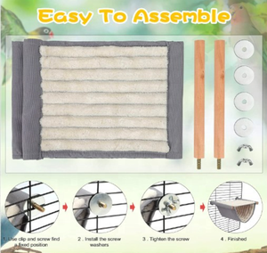 Nid d'oiseau chaud d'hiver, hamac suspendu, <span class=keywords><strong>cabane</strong></span> douillette, maison pour perroquet, tente, jouet, cage à oiseaux, perchoir pour perruches, perruches - Product Image 5