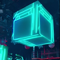 Affichage publicitaire 3D stéréoscopique à LED Écran Magic Cube Système de levage de club Ascenseur Écran LED Éclairage de scène Truss