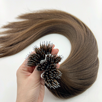 Extensions de cheveux D.S Hair 16-28 pouces, nano-rings, 100g, cheveux humains véritables, légères et confortables pour un usage quotidien