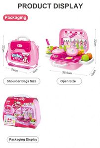 Ensemble de cuisine mobile pour enfants avec fonction vapeur, jouet éducatif en plastique ABS pour le développement des compétences sociales des enfants - Product Image 5