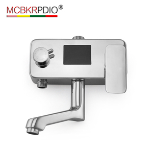 Rubinetto Miscelatore per <span class=keywords><strong>Vasca</strong></span> da Bagno e <span class=keywords><strong>Doccia</strong></span> MCBKRPDIO con Display per Ora e Temperatura, Processo di Elettroplaccatura - Product Image 1
