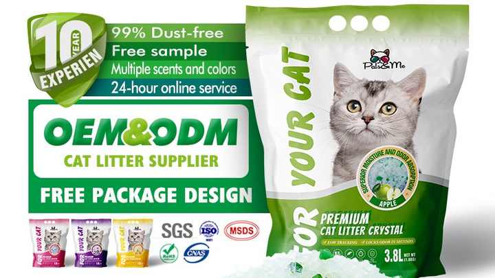 OEM New Best Silica Gel Cat Litter Silicone Cat Litter Crystal