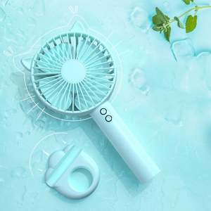 Ventilateur portable électrique personnalisé, coloré, en forme de chat, avec support pour téléphone, pour cadeau promotionnel homme/femme/enfant/client - Product Image 4