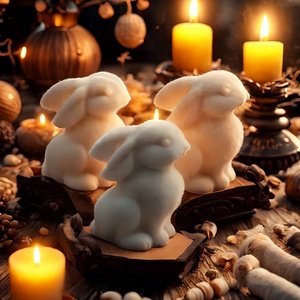 Molde de Silicona 3D con Forma de Conejo TangChu para Pasteles y Chocolate, Molde para Velas Aromáticas de Conejo de Pascua, Empaquetado Individualmente - Product Image 2