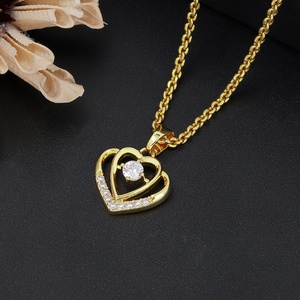 Collier DIY plaqué or 18 carats JXX avec pendentif en zircon coloré pour femmes et enfants, fabriqué en laiton - Product Image 2