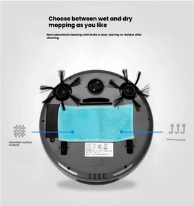 <span class=keywords><strong>Robot</strong></span> <span class=keywords><strong>Aspirateur</strong></span> Intelligent 3-en-1 Portable à Chargement USB Nettoyeur de Sols Automatique Autonomie de 80 Minutes Approvisionnement Économique - Product Image 4