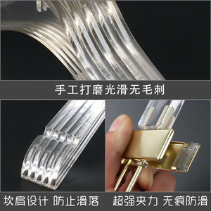 Di alta qualità personalizzare il logo moda trasparente acrilico trasparente in <span class=keywords><strong>plastica</strong></span> vestiti vestito pantaloni appendiabiti <span class=keywords><strong>per</strong></span> il cappotto <span class=keywords><strong>per</strong></span> la vendita - Product Image 6