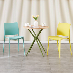 Silla de Ocio Escandinava Moderna, Taburete de Comedor Ligero de Plástico, Silla de Espera para <span class=keywords><strong>Restaurante</strong></span> con Respaldo <span class=keywords><strong>Simple</strong></span> y Engrosado, Muebles para el Hogar - Product Image 4