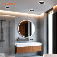 Spot LED ERDU IP44 étanche, projecteur COB en aluminium, downlight LED encastré