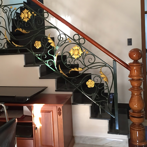 Rampe d'escalier en fer forgé sur mesure, rampes métalliques décoratives pour escaliers, élégantes, durables, résistantes à la rouille, finition de qualité supérieure - Product Image 6