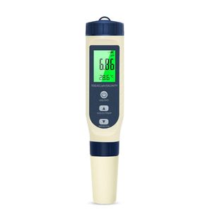 Testeur numérique 5 en 1 PH/EC/TDS/salinité/température, compteur de salinité de haute précision, compteur de PH portable, test multifonctionnel de la qualité de l'eau - Product Image 1