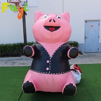 Offre Spéciale géant gonflable publicité sauter cochon héros mascotte gonflable tête de cochon dessin animé