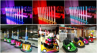 Luces LED RGB de tubo de 32mm, 34mm, 38mm con orificio, programables automáticamente, a todo color, 24V, 288~366 LEDs para coches de choque en parques de atracciones