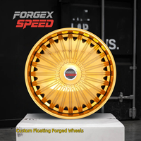 Jantes Forgex Spinner forgées 24x9 26x10 26x12 6x139.7 6x135 5x115 avec enjoliveur central flottant chromé – Jantes personnalisées forgées pour Ram 1500 Jeep