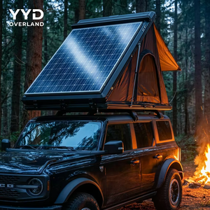 YYD OVERLAND Solar Max Pro 350 W, Carpa de Techo Rígida de Aluminio con Panel Solar, Interior Aislado y Soportes para Techo para SUV, Ideal para Camping - Product Image 1