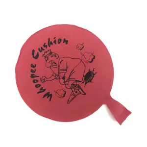 Promotional funny joke 8 inch custom rubber whoopee cushion prank toy without sponge