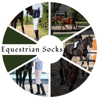 Sublimation personnalisée de haute qualité tricot genou haut hommes longues chaussettes d'équitation sport personnalisé chaussettes équestres