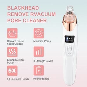 Nouvel aspirateur de pores facial rechargeable 5 niveaux de puissance, kit extracteur d'acné électrique pour femmes - Product Image 6