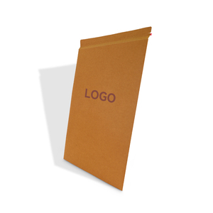 Borsa di marca di <span class=keywords><strong>carta</strong></span> Kraft riciclabile su misura grandi <span class=keywords><strong>borse</strong></span> di spedizione con Logo per vestiti - Product Image 2