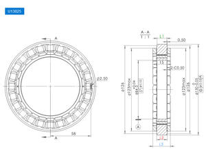 Moteur sans balais OEM/ODM à couple élevé 48V 5Nm 800-1400 tr/min sans entretien haute précision pour dispositifs médicaux et robotique (U13025) - Product Image 6