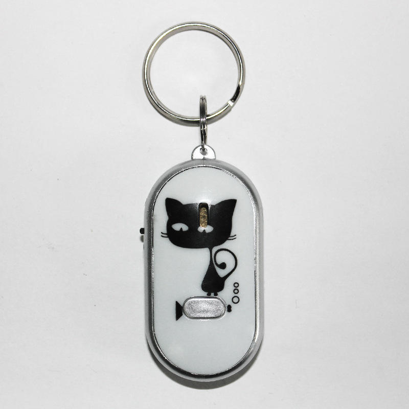 Smart Key Finder AntiLost Whistle Sensor Keychain Tracker LED Whistle