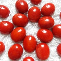 Perles de corail en gros, cabochon de corail rouge