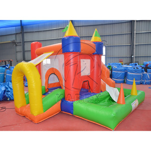 Château gonflable commercial en PVC très populaire pour les fêtes d'enfants, château de saut gonflable d'extérieur avec toboggan - Product Image 2