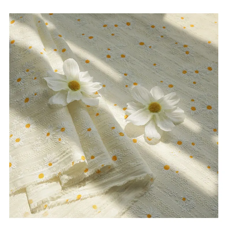 Yaz bahar özel baskı kumaş % 100% pamuk poplin büzgülü kumaş tekstil baskılı krep kumaş