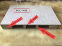 Porte en panneau PVC MDF en bois, vente chaude en gros pour l'Afrique, l'Inde et le Moyen-Orient