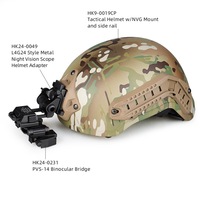 Adaptor Dudukan Helm Logam BUZZARD Optics untuk Kacamata Penglihatan Malam PVS-14, Braket Helm Taktis Olahraga Luar Ruangan NVG