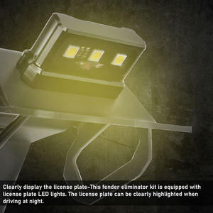 XXUN moto queue rangée garde-boue éliminateur support de plaque d'immatriculation pour <span class=keywords><strong>Kawasaki</strong></span> <span class=keywords><strong>Z1000</strong></span> SX 2020 2021 2022 <span class=keywords><strong>2023</strong></span> - Product Image 3