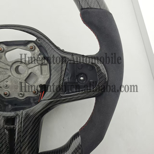 พวงมาลัยคาร์บอนไฟเบอร์อัลคันทาร่ารุ่นใหม่สำหรับรถยนต์ BMW G20 G30 G01 ซีรีส์ 3 ซีรีส์ 5 - Product Image 2