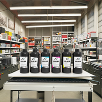 Tinta UV Keras FCOLOR Daya Rekat Tinggi untuk Epson XP600 I3200 I1600  Warna Cerah Tahan Gores untuk Pencetakan Kaca Logam Keramik