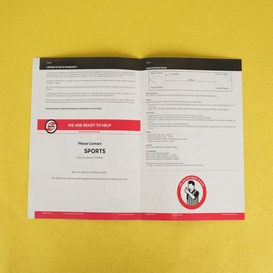 Boîte d'impression sport personnalisé impression manuel d'instructions dépliants brochure installation pliage papier instructions - Product Image 1