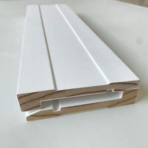 Modern Primed Solid Pine Wood Baseboard Trim with <b>LED</b> <b>Lights</b> Durable Eco-Friendly Moisture Proof for Hotels Hospitals Wholesale - Product Image 4