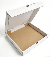 SP3693 Sunrise Wholesale Low MOQ Boîte à pizza carrée en kraft recyclé, résistante à la graisse, de qualité alimentaire, sur mesure, pour plats à emporter