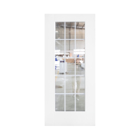 Porte de cuisine intérieure de style minimaliste, à montage encastré, simple vitrage, étanche, en fibre de verre, garantie 5 ans, pour appartement et villa