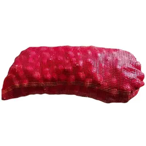 manufacture potato ginger garlic onion firewood vegetables nylon mesh net bags with logo