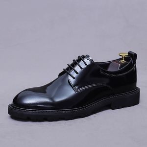 Dernier modèle de chaussures en cuir véritable de haute qualité pour hommes, style Oxford, décontractées et habillées, rehaussantes - Product Image 5