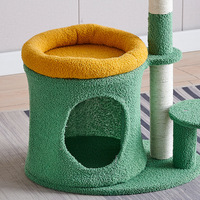 Vente flash, plusieurs tailles et couleurs, fournitures pour animaux de compagnie, arbre à chat de style palmier en coco, griffoir en sisal naturel, poteau d'escalade