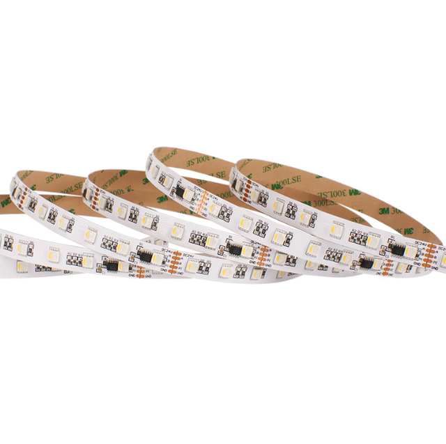 12mm 24V 5050 60LED/m RGBW with IC Dream Color Flexible DMX512 LED Pixel Strip for Stage