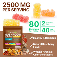 Acentiallabs Gummies aux champignons complexes et Ashwagandha, Gummies aux champignons magiques biologiques