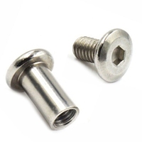 Attaches plates en aluminium de reliure à vis de Chicago