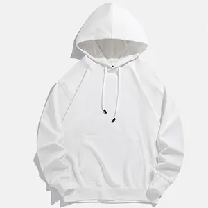Sweatshirt Custom Unisex Heavyweight Plain Blank Logo 100% Cotton French Terry Streetwear Fleece Oversized Men Bulk Black Hoodie