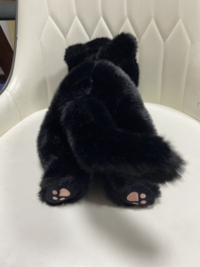 Soft Fluffy Black Cat Plush Toy Big Eyes Cute Kitten <b>Doll</b> Home Bedroom Decoration Birthday Gift - Product Image 6