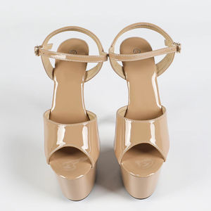 Sandales à talons hauts polyvalentes à plateforme imperméables pour femmes, modèle Catwalk, nouvelle collection, chaussures de marque à bride unique - Product Image 5