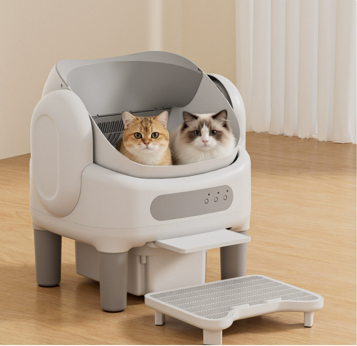 APP Auto Smart Cat Litter Box w/ Free Litter Mat