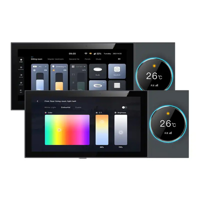 Tuya Smart Home Devices 6 Inch Multi-functional Touch Screen Control Panel Central Controller for Intelligent Scenes Switch