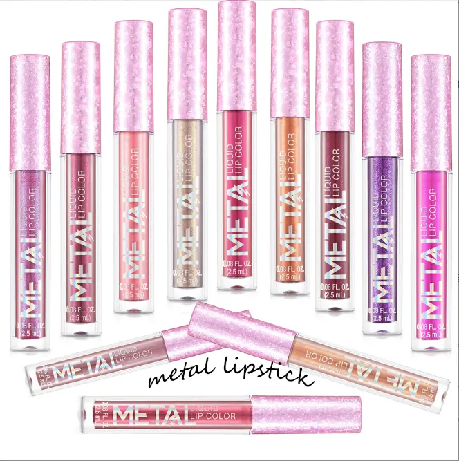 Glitter Lip gloss Großhandel Matte Liquid Lipsticks Matte Shimmer Hoch pigmentierte Lippen glasur Hochwertiger Lip gloss für die Schönheit